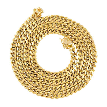 Yellow 10k Gold Cuban Link Chain 6 mm